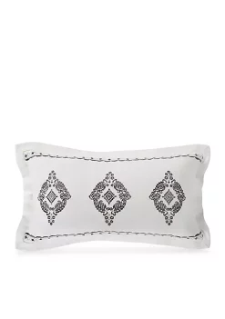 Best Pirce ✔️ HiEnd Accents Oblong Embroidered Lace Design Pillow with Flange 😍