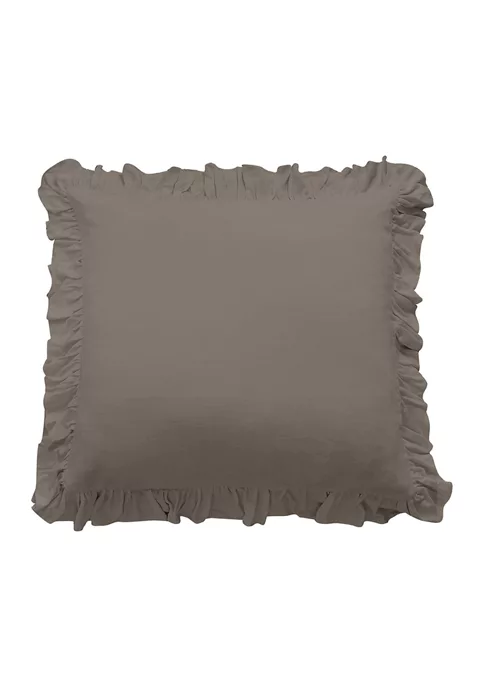 Buy π HiEnd Accents Lily Washed Linen Ruffled Euro Sham π 4 Buy π HiEnd Accents Lily Washed Linen Ruffled Euro Sham π - Image 2