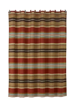 Outlet ❤️ HiEnd Accents Calhoun Striped Shower Curtain 🎉