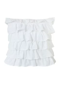 Buy π― HiEnd Accents Tiered Ruffled Eyelet Pillow π
