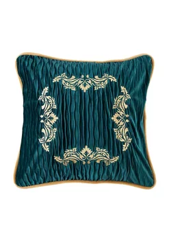 Best deal 🧨 HiEnd Accents Loretta Embroidery Decorative Pillow 😍