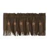 New 😍 HiEnd Accents Laredo Chocolate Star Faux Leather Kitchen Valance ✔️ -Cheap HiEnd Accents Store Belk 1190
