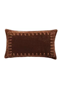 Promo 😉 HiEnd Accents Stella Faux Silk Velvet Embroidered Lumbar Pillow 🔥 -Cheap HiEnd Accents Store Belk 120