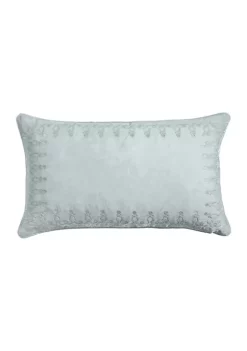Promo 😉 HiEnd Accents Stella Faux Silk Velvet Embroidered Lumbar Pillow 🔥 -Cheap HiEnd Accents Store Belk 123