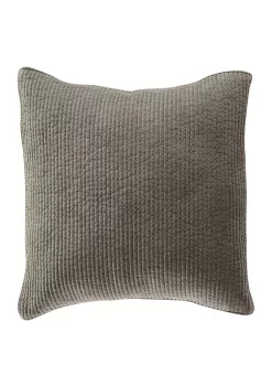 Cheapest 🧨 HiEnd Accents Stonewashed Cotton Velvet Quilted Euro Sham 🔔 -Cheap HiEnd Accents Store Belk 132