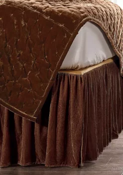 Cheap 🔥 HiEnd Accents Stella Faux Silk Velvet Bed 👗 Skirt 👏 -Cheap HiEnd Accents Store Belk 141