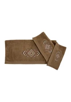 Hot Sale ✨ HiEnd Accents Sedona Embroidered Aztec Towel Set 🧨 -Cheap HiEnd Accents Store Belk 1422