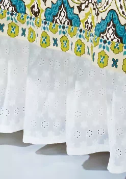 Hot Sale 🛒 HiEnd Accents Eyelet Twin Bed 👗 Skirt 🌟