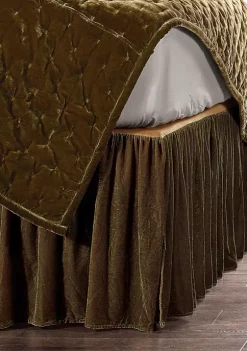 Cheap 🔥 HiEnd Accents Stella Faux Silk Velvet Bed 👗 Skirt 👏 -Cheap HiEnd Accents Store Belk 145