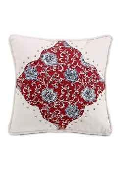 Best Pirce 👍 HiEnd Accents Bandera Floral Decorative Pillow 18-in. x 18-in. 🌟