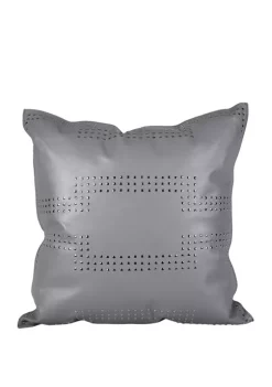 Deals 😍 HiEnd Accents 20 In x 20 In Geometric Studded Leather Pillow ✨