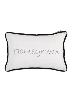 Best deal 😉 HiEnd Accents "Homegrown" Embroidery Lumbar Pillow 🥰