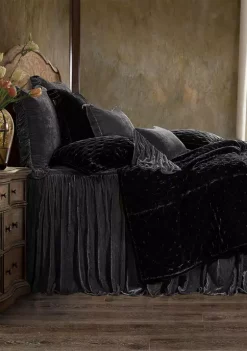 Promo 🌟 HiEnd Accents Stella Faux Silk Velvet Bedspread Set 🌟