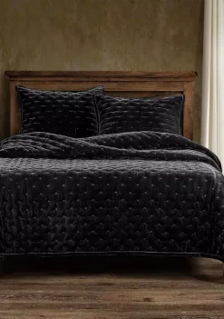 Discount 🥰 HiEnd Accents Stella Faux Silk Velvet Quilt ⌛