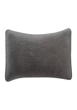 Buy 😉 HiEnd Accents Stonewashed Cotton Velvet Quilted Pillow Sham 💯 -Cheap HiEnd Accents Store Belk 217