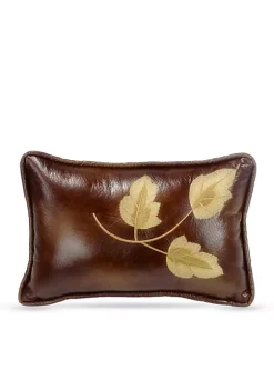 Cheap 🎉 HiEnd Accents Highland Embroidery Leaf Decorative Pillow 🥰