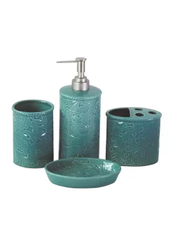 Promo 🧨 HiEnd Accents Savannah Ceramic Countertop Bathroom Set 🎁