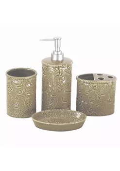 Promo 🧨 HiEnd Accents Savannah Ceramic Countertop Bathroom Set 🎁 -Cheap HiEnd Accents Store Belk 293