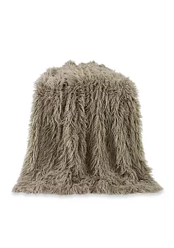 Best deal 🤩 HiEnd Accents Mongolian Faux Fur Throw Blanket ✔️ -Cheap HiEnd Accents Store Belk 302