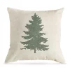 Best Pirce 😉 HiEnd Accents Green Pine Tree on Linen Decorative Pillow 🎁 -Cheap HiEnd Accents Store Belk 306