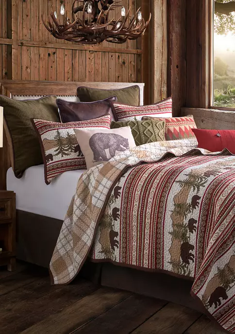 Hot Sale π HiEnd Accents 3-Piece Bear Trail Quilt Set π― 3 Hot Sale π HiEnd Accents 3-Piece Bear Trail Quilt Set π―
