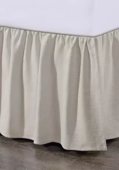 Best Pirce 🌟 HiEnd Accents Lily Washed Linen Gathered Bed 👗 Skirt 🎉 -Cheap HiEnd Accents Store Belk 466