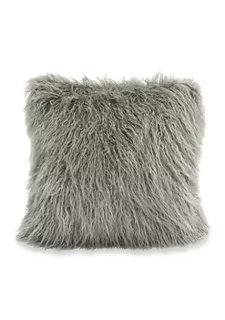 Promo ✨ HiEnd Accents Mongolian Faux Fur Pillow 👏 -Cheap HiEnd Accents Store Belk 491