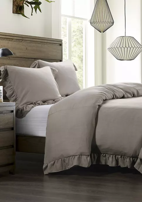 Best Pirce ❤️ HiEnd Accents Lily Washed Linen Bedding Set ❤️ 4 Best Pirce ❤️ HiEnd Accents Lily Washed Linen Bedding Set ❤️ - Image 2