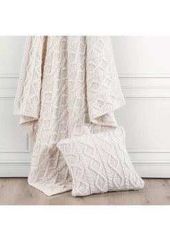 Wholesale ❤️ HiEnd Accents Cable Knit Soft Diamond Euro Sham ⭐ -Cheap HiEnd Accents Store Belk 516