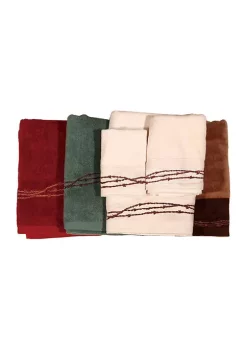 Cheap ⭐ HiEnd Accents Embroidered Barbwire Towel Set 🔥 -Cheap HiEnd Accents Store Belk 545
