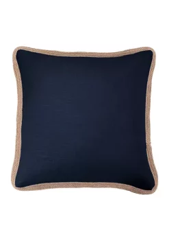 Brand new ✨ HiEnd Accents Washed Linen Jute Trimmed Euro Sham 😉 -Cheap HiEnd Accents Store Belk 554