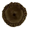 Budget ⭐ HiEnd Accents Stella Faux Silk Velvet Ruffled Round Pillow 🛒 -Cheap HiEnd Accents Store Belk 592