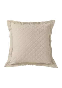 Best Sale π HiEnd Accents Linen Cotton Diamond Quilted Euro Sham β