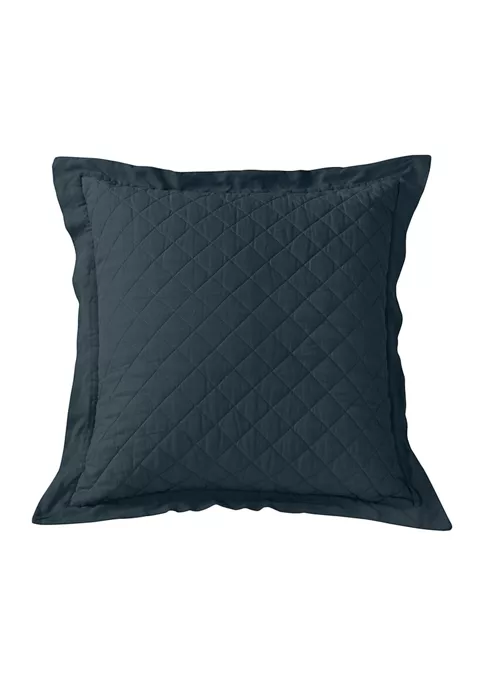 Best Sale π HiEnd Accents Linen Cotton Diamond Quilted Euro Sham β 4 Best Sale π HiEnd Accents Linen Cotton Diamond Quilted Euro Sham β - Image 2