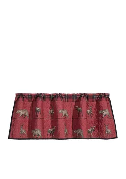 New 🎁 HiEnd Accents Woodland Plaid Valance 🎁
