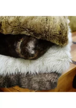Budget 💯 HiEnd Accents Faux Wolf Fur Oversized Throw Blanket ✔️ -Cheap HiEnd Accents Store Belk 685