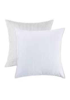 Cheap 🛒 HiEnd Accents Striped and Eyelet Euro Sham 🔔