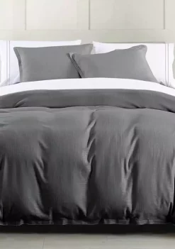 Promo 🧨 HiEnd Accents Hera Washed Linen Flange Duvet Cover Set 👍 -Cheap HiEnd Accents Store Belk 733