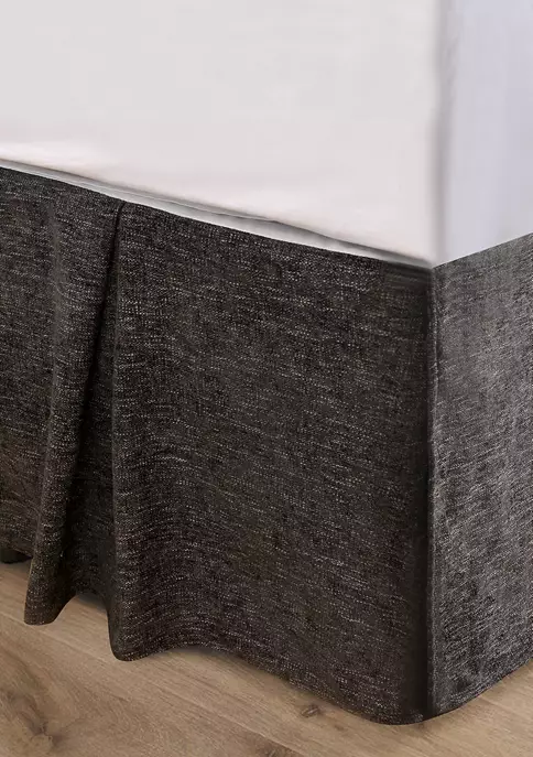 Outlet π HiEnd Accents Black Chenille Bed π Skirt π 4 Outlet π HiEnd Accents Black Chenille Bed π Skirt π - Image 2