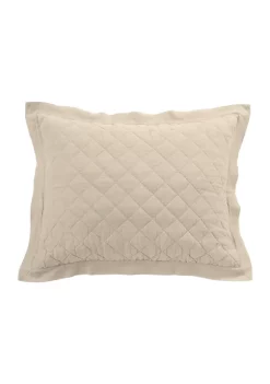 Coupon π HiEnd Accents Linen Cotton Diamond Quilted Pillow Sham π