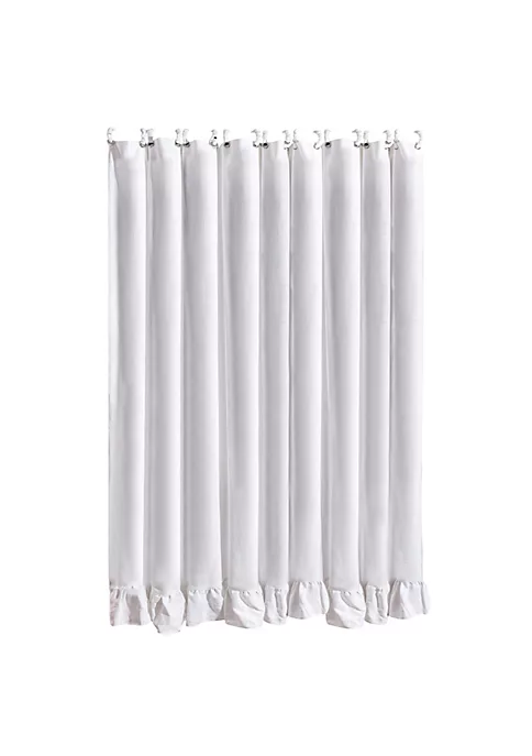 Best Sale ⨠HiEnd Accents Lily Washed Linen Ruffled Shower Curtain 𧨠6 Best Sale ⨠HiEnd Accents Lily Washed Linen Ruffled Shower Curtain 𧨠- Image 4