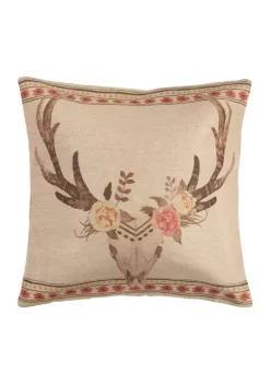 Wholesale 🧨 HiEnd Accents Burlap Skull Pillow ⭐