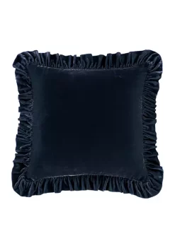 Wholesale ⭐ HiEnd Accents Stella Faux Silk Velvet Ruffled Euro Sham 👍 -Cheap HiEnd Accents Store Belk 84
