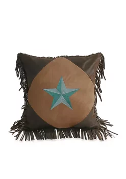 Best Sale β HiEnd Accents Laredo Star Fringe Square Pillow 18-in. x 18-in. π₯°