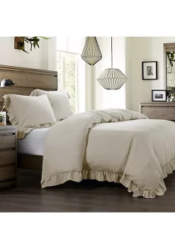 Wholesale ⌛ HiEnd Accents Lily Washed Linen Duvet Cover 🔥 -Cheap HiEnd Accents Store Belk 872