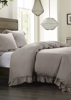 Wholesale ⌛ HiEnd Accents Lily Washed Linen Duvet Cover 🔥 -Cheap HiEnd Accents Store Belk 873