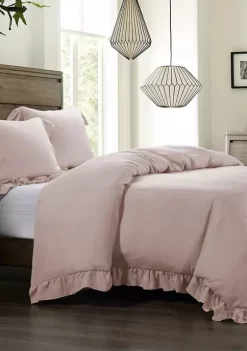 Wholesale ⌛ HiEnd Accents Lily Washed Linen Duvet Cover 🔥 -Cheap HiEnd Accents Store Belk 874
