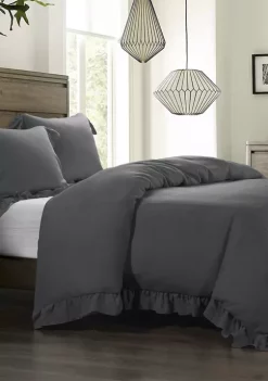 Wholesale ⌛ HiEnd Accents Lily Washed Linen Duvet Cover 🔥 -Cheap HiEnd Accents Store Belk 875