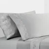 Promo 🌟 HiEnd Accents Gray Sheet Set with Gray Scroll Embroidery ⭐ -Cheap HiEnd Accents Store Belk 906